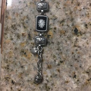 Brighton sterling and flowers bracelet